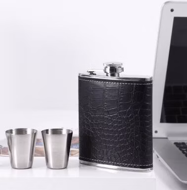 Boccale portatile quadrato multicolore in acciaio inossidabile