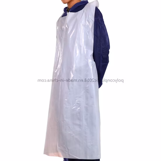 Grembiule in plastica PE LDPE HDPE impermeabile monouso impermeabile per adulti senza maniche economico per cucina